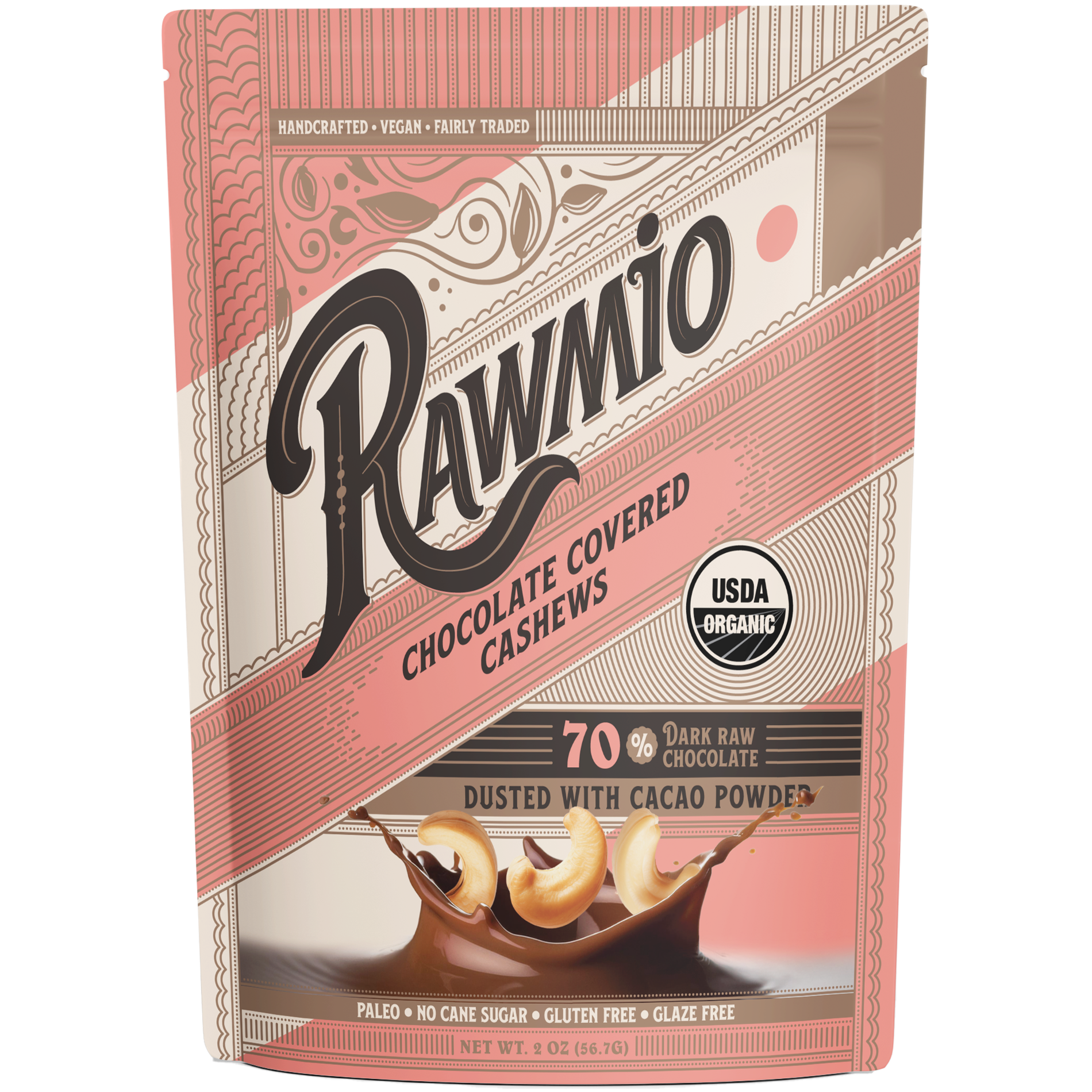 Chocolate Covered Cashews - Organic, Raw, Vegan, 70% Dark Chocolate Covered Cashews - Organic, Raw, Vegan, 70% Dark