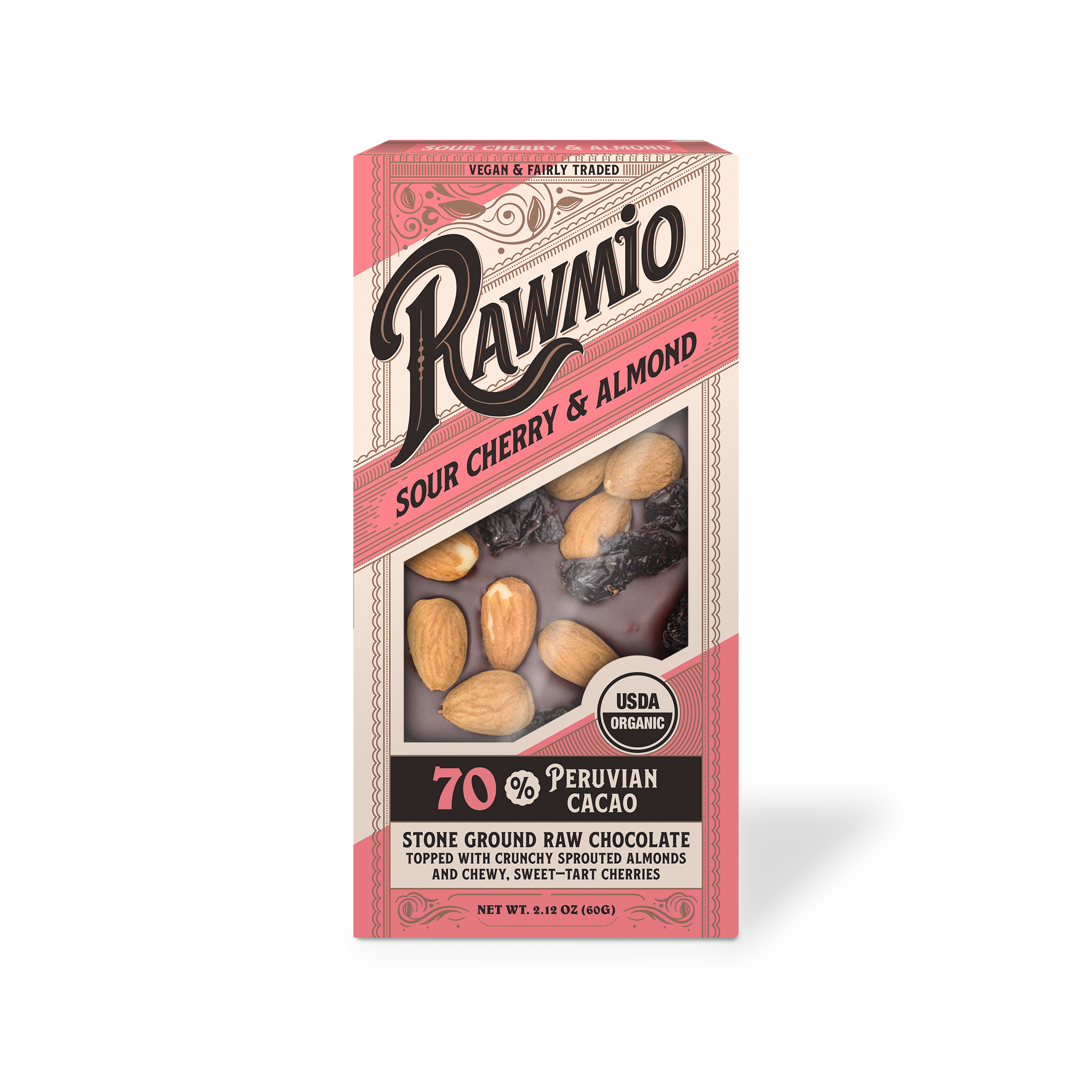 Sour Cherry & Almond Bark - Raw, Organic, Vegan, Kosher – rawmio.com