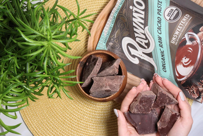 "Raw Organic Cacao Paste: The Pure Essence of Chocolate"