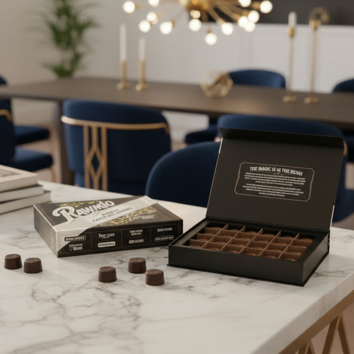 Rawmio 70% Dark Chocolate Bonbons, 24ea