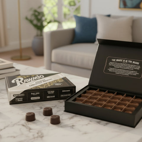Rawmio 70% Dark Chocolate Bonbons, 24ea – rawmio.com