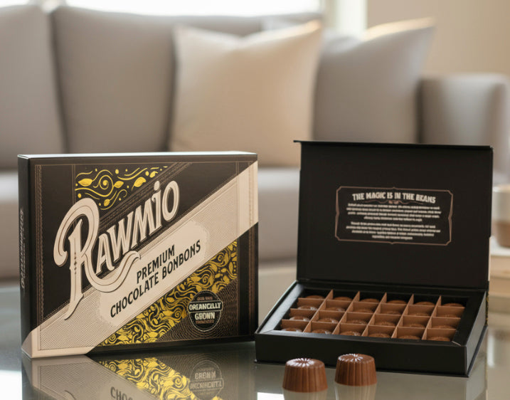 Rawmio 70% Dark Chocolate Bonbons, 24ea