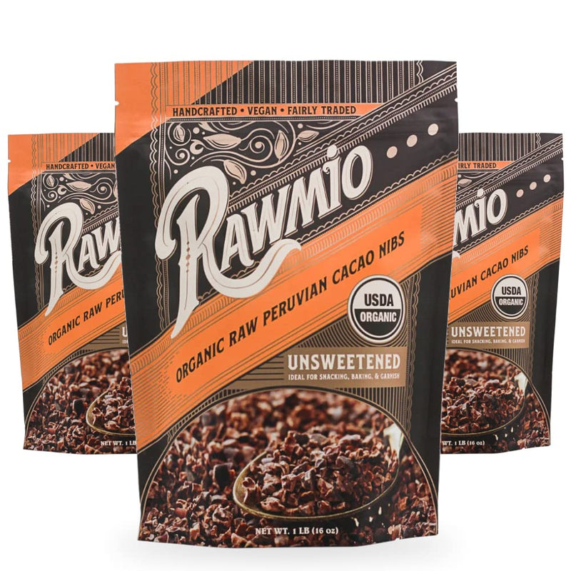 Raw Organic Cacao Nibs - 16 oz