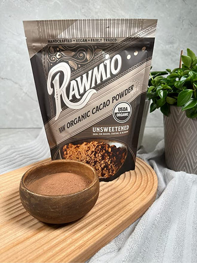 Delicious raw organic cacao powder