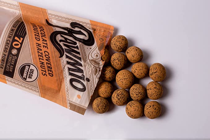 Delicious Chocolate Covered Sprouted Hazelnuts open box