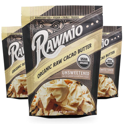 Raw Organic Peruvian Cacao Butter - 16 oz