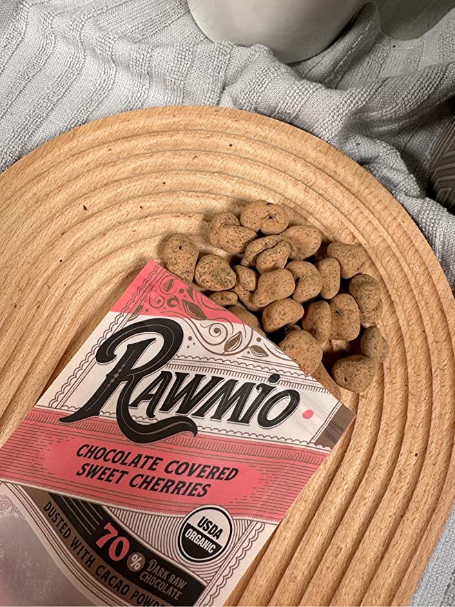 Delicious  Chocolate Covered Sweet Cherries open box