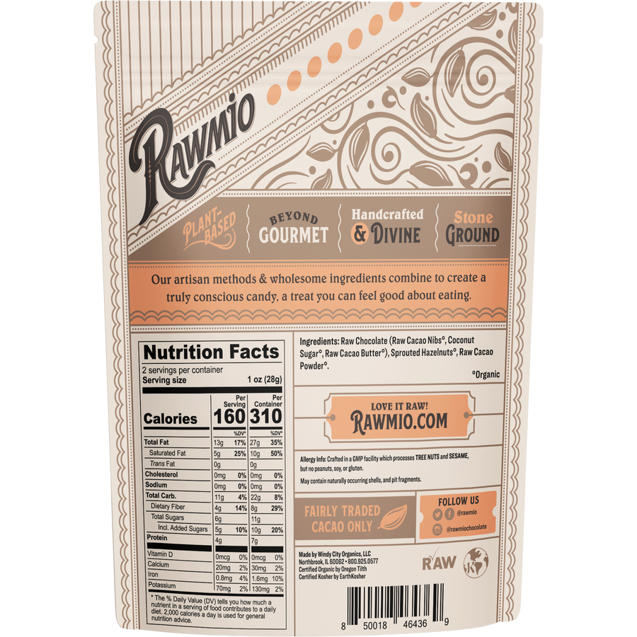 Chocolate Covered Sprouted Hazelnuts