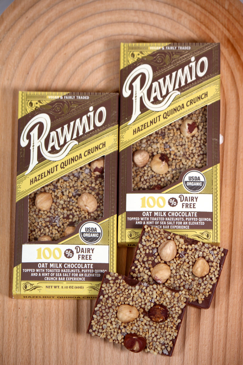 Pieces of delicious Hazelnut Quinoa Crunch Bark