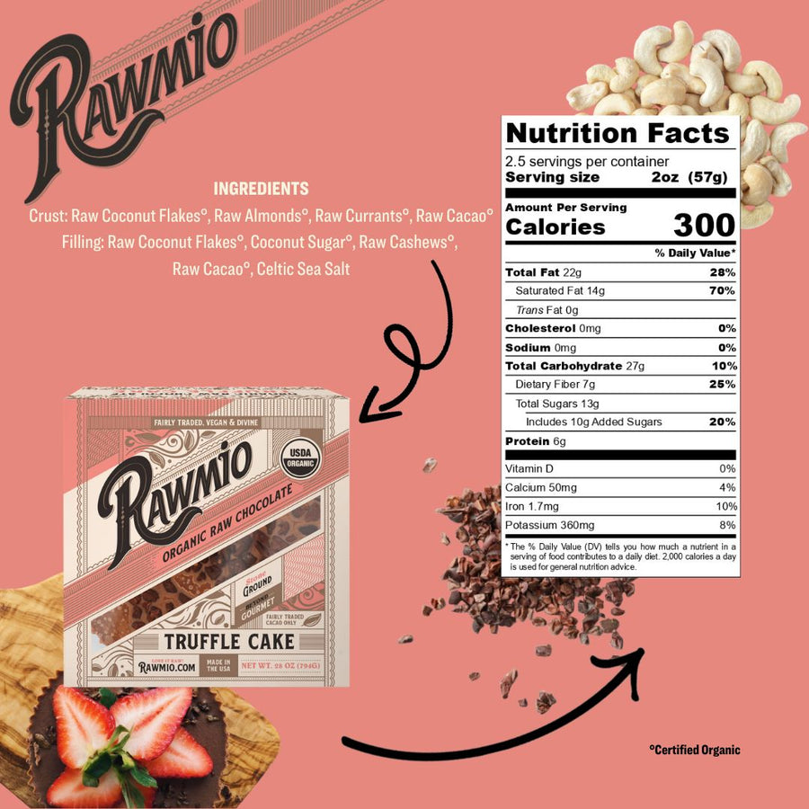 Package with ingredients and nutrition facts