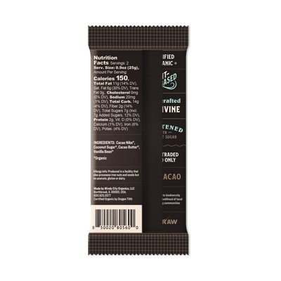 Premium Dark Chocolate Bar with Vanilla Bean - 70% Cacao