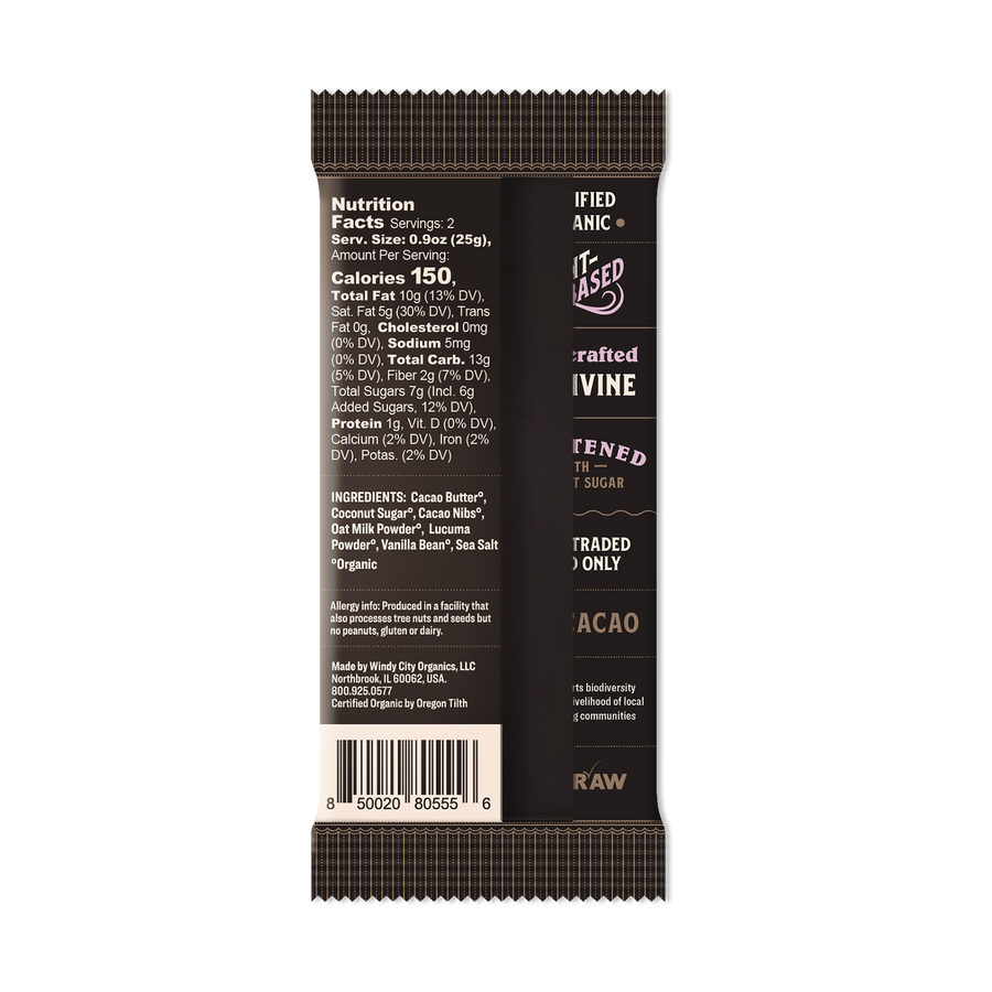 Premium Oat Milk Chocolate Bar - 50% Cacao