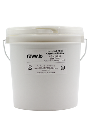 Rawmio Crunch - Gourmet Raw Chocolate Hazelnut Spread - 1 Gallon