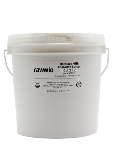 Rawmio Crunch - Gourmet Raw Chocolate Hazelnut Spread - 1 Gallon